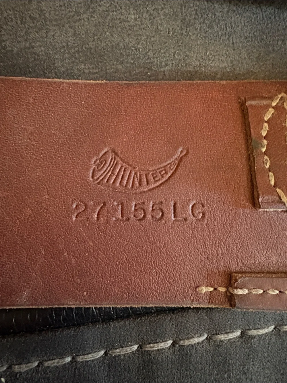 Vintage Hunter Co. 12-gauge shell cartridge belt, model 27-155 L